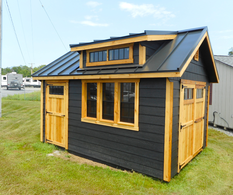 10' X 14' LP SMARTSIDE CUSTOM CANTON - BLACK - Garden Time