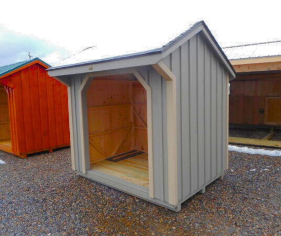 6' X 8' B&B WOODSHED - CLAY - Garden Time