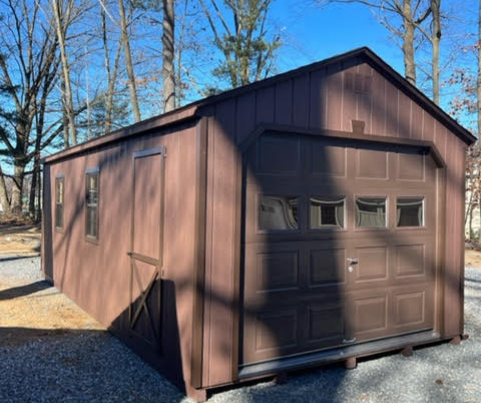 12' X 24' DURATEMP GARAGE -BROWN - Garden Time