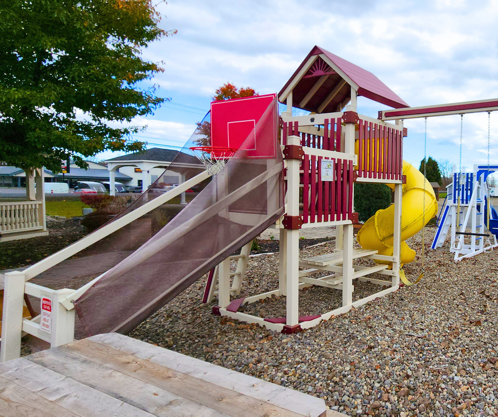RL-3 SPORTS TOWER - RED/YELLOW/ALMOND - Garden Time