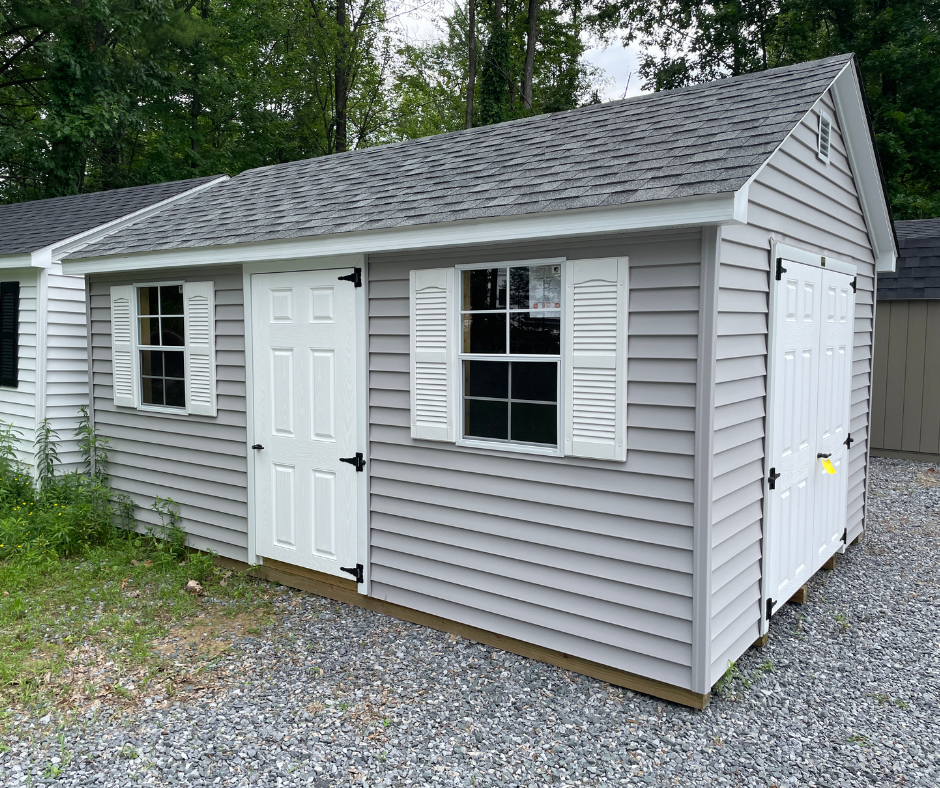 12' X 16' VINYL STANDARD CANTON - PEWTER - Garden Time
