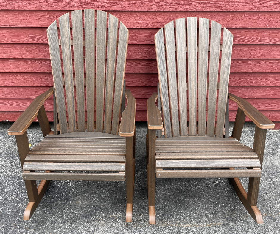 COMFO BACK PORCH ROCKER - BRAZILIAN WALNUT - Garden Time