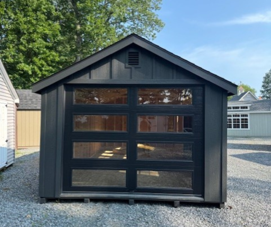 12' X 24' VINYL NEW ENGLAND GARAGE - IRON ORE - Garden Time