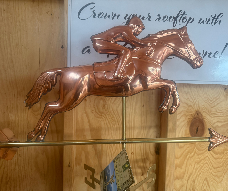 HORSE AND RIDER WEATHERVANE - Garden Time