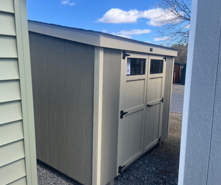 6' X 8' DURATEMP NEW ENGLAND LEAN-TO - CLAY - Garden Time