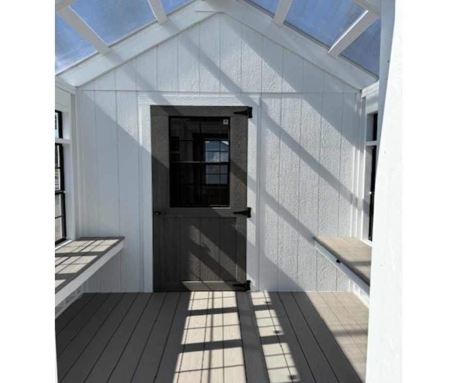 10' X 18' LP SMARTSIDE GREENHOUSE SEEDHOUSE - WHITE - Garden Time