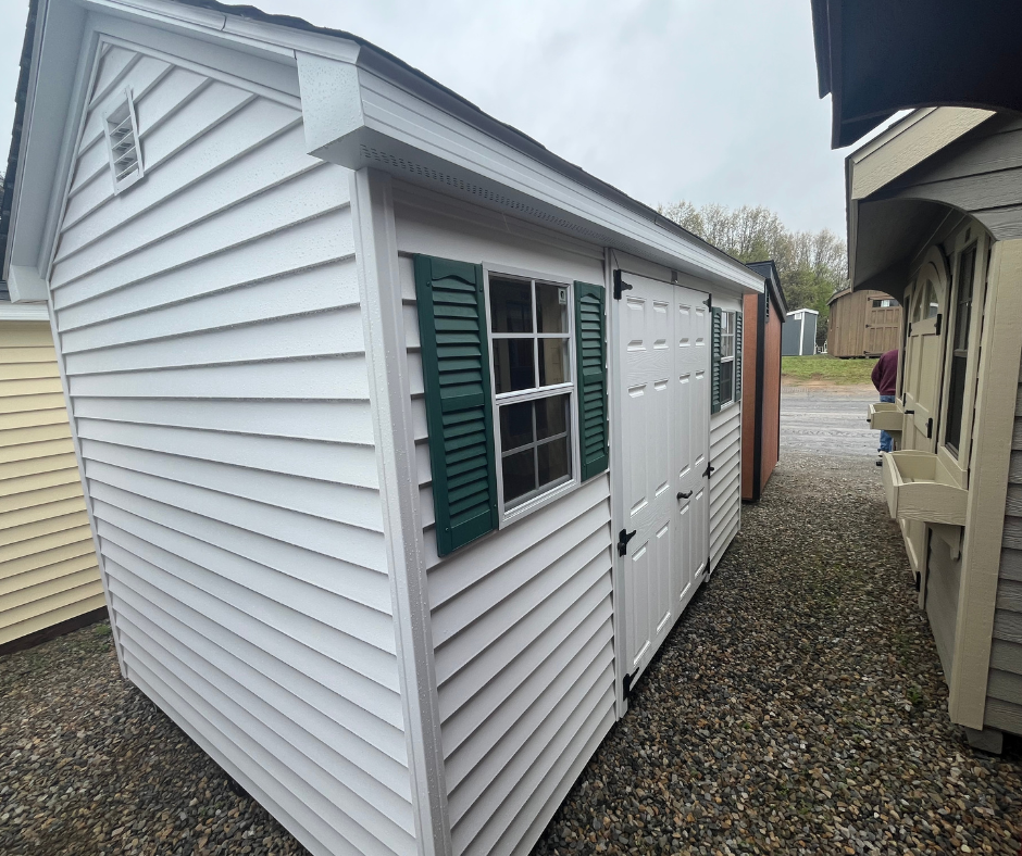 8' X 12' VINYL STANDARD CANTON - WHITE - Garden Time