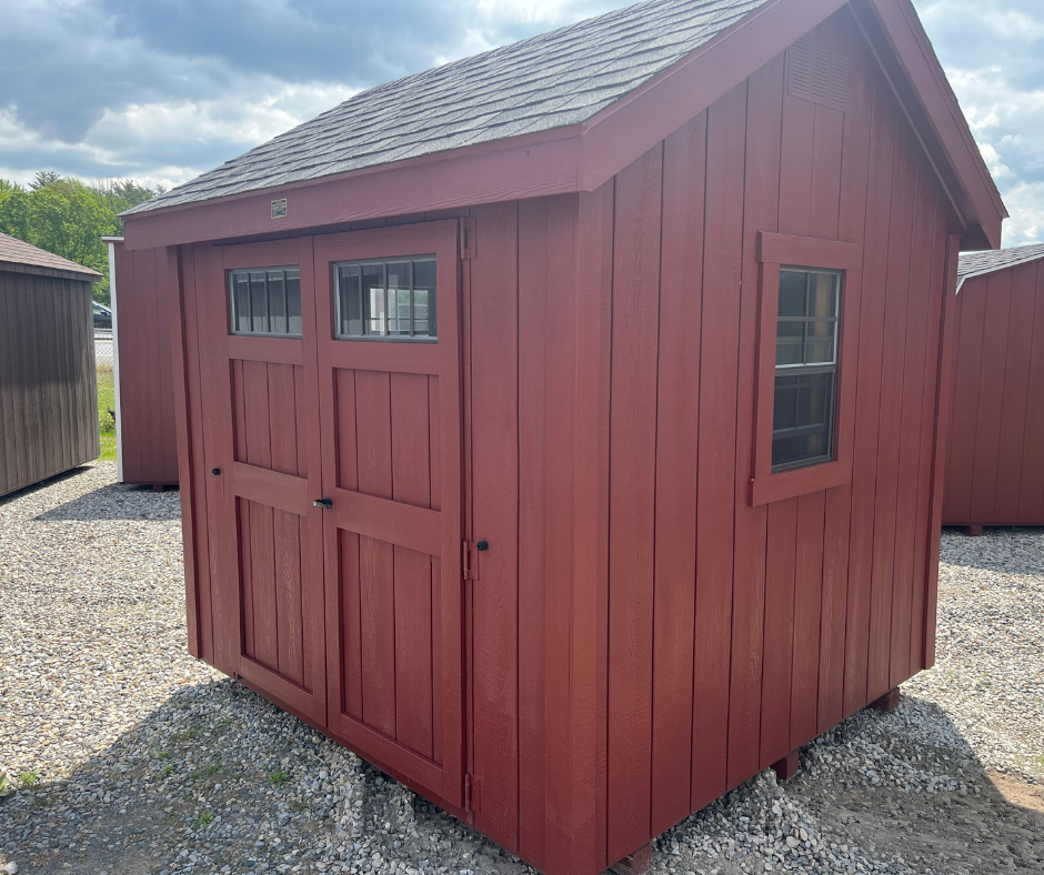 8' X 8' DURATEMP NEW ENGLAND CANTON - RED -> USED* - Garden Time
