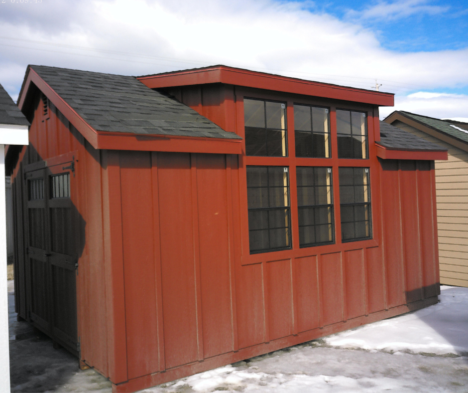 12' X 16' DURATEMP B&B NEW ENGLAND CANTON - RED - Garden Time
